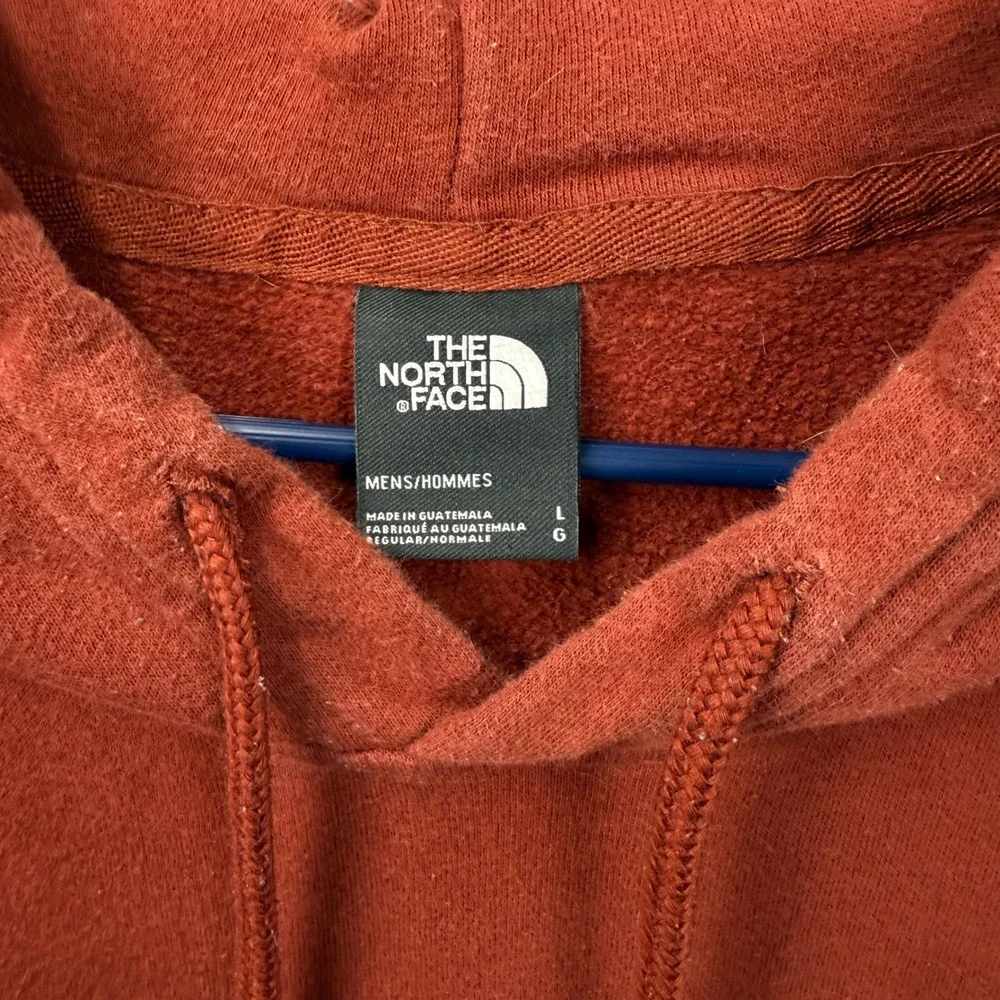 The North Face Mens‎ Large Half Dome Pullover Hoodie Burnt Orange Rust Logo